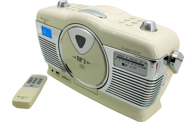Soundmaster RCD1350PI UKW Akku-Radio beige