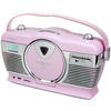 Soundmaster RCD1350PI Radio FM a pilas rosa
