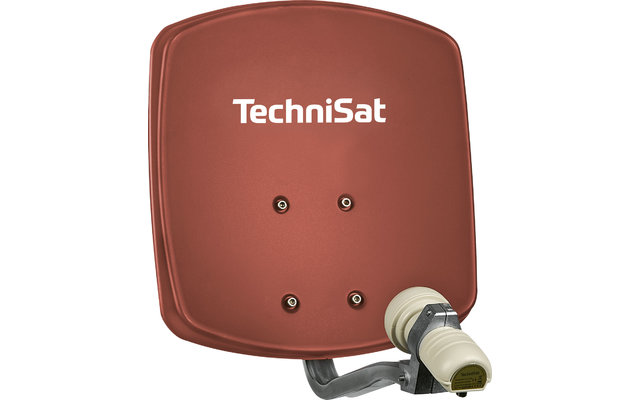 TechniSat Digidish 33 SAT-Antenne (Single-LNB) ziegelrot