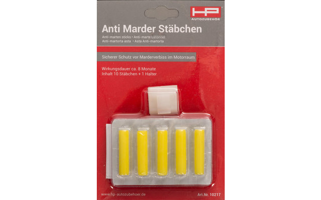 HP Anti-Marder Stäbchen Set 10 Stück + 1 Halterung