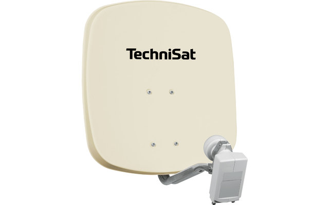 Technisat Set DigiDish 45 Antenne satellite (Twin-LNB) avec Digit S3 HD Récepteur SAT beige