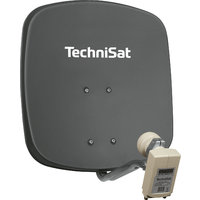 TechniSat DigiDish 45 Sat-Antenne (Universal-Twin-LNB) schiefergrau