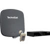 Technisat Set DigiDish 45 Sat-Antenne (Twin-LNB) mit Digit S3 HD SAT-Receiver schiefergrau