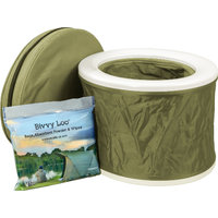 Bivvy Loo Portable Camping Toilet incl. Carrier Bag green