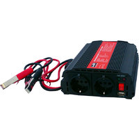 HP Spannungswandler 12 V auf 230 V  mit Batterieklemmen 600 - 1.200 W