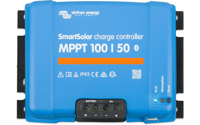Victron SmartSolar MPPT 100/50 avec contrôle Bluetooth Régulateur de charge solaire 100 V / 50 A