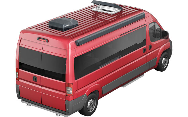 Climatiseur de toit Dometic FreshJet 2000 avec boîtier de distribution d'air et télécommande pour camping-cars jusqu'à 6 mètres Gris