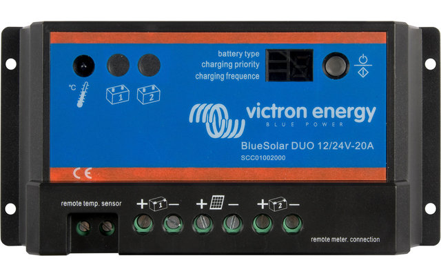Victron BlueSolar DUO Solar laadregelaar 12 V / 24 V - 20A