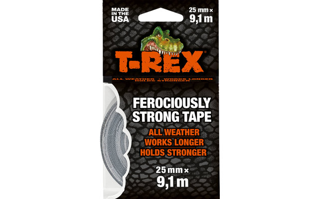 Cinta adhesiva de tejido T-Rex Mini extrafuerte 9,1 m × 25 mm