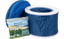Bivvy Loo draagbaar campingtoilet incl. draagtas blauw