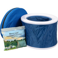 Bivvy Loo Portable Camping Toilet incl. Carrier Bag blue