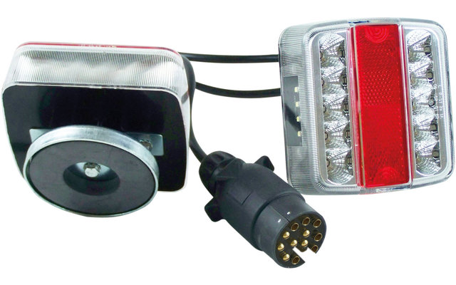 LED 4-function light for trailer magnetic 13-pole