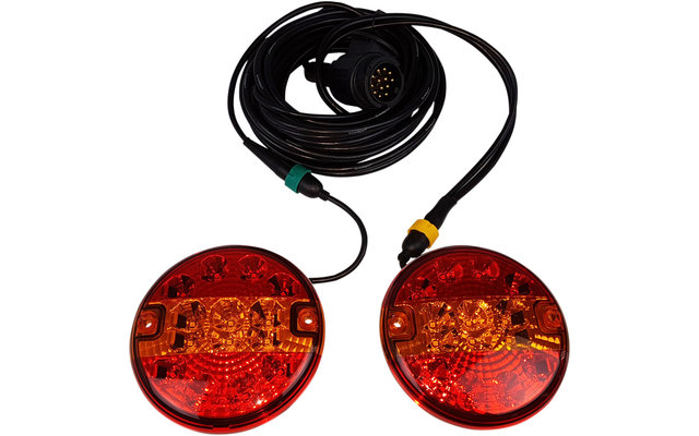 LED 3 Function rear light with plug 13-pin