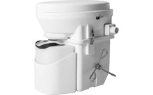 Nature's Head dry separation toilet with foot crank