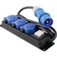 Professional distributor socket strip 3-fold IP44