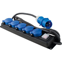 Professional distributor socket strip 5-fold IP44