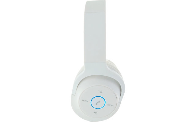 Smooth on-ear Bluetooth headphones white