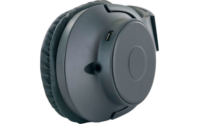 Gladde on-ear Bluetooth-hoofdtelefoon zwart