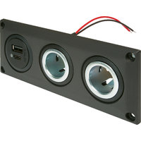 Prise encastrable avec double prise USB Pro Car