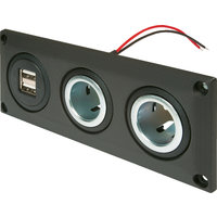 Prise encastrable avec double prise USB Pro Car