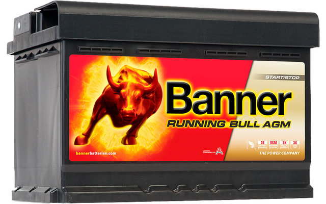 Batterie de véhicule Banner Running Bull AGM 57001 12 V /70 Ah
