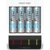 Ansmann Comfort Smart caricabatterie 1,2 V + 4x batterie AA