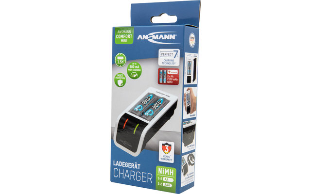 Ansmann Comfort Mini battery charger 1.2 V + 2x AA batteries