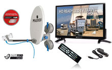 Opticum / Maxview EasyFind Remora Pro Camping Set LED Fernseher inkl. Sat-Anlage Single-LNB