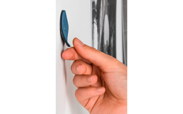 Silwy The One Metal Magnet Hook incl. Metal Nano Gel Pad 6,5 cm 2-pz. blu