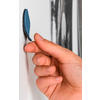 silwy® The One Metall Magnethaken inkl. Metall-Nano-Gel-Pad 7,5 cm 2-tlg. blau
