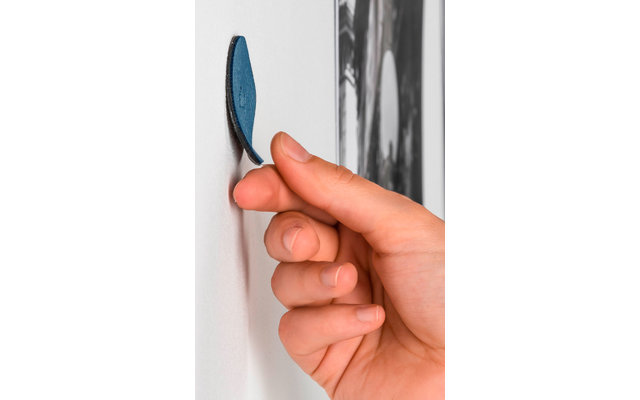 silwy® Flex Magnethaken inkl. Metall-Nano-Gel-Pads 5 cm 8-tlg. blau
