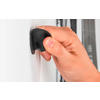 silwy® Flex Magnethaken inkl. Metall-Nano-Gel-Pads 5 cm 8-tlg. schwarz