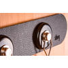 silwy® Magnet Metall Leiste mit Ledercoating 50 cm schwarz