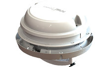 Airxcel Maxxfan Dome dakventilator / zijwandventilator 12 V met LED verlichting wit