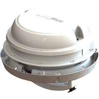 Airxcel Maxxfan Dome ventilator 12 V met LED verlichting wit