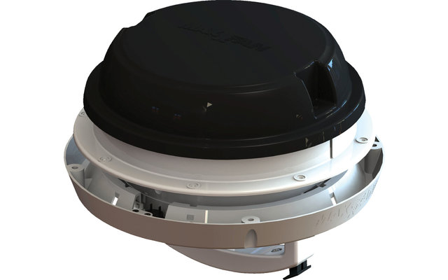 Airxcel Maxxfan Dome Plus dakventilator / zijwandventilator 12 V zwart
