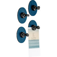 silwy® Flex Magnetic Hook incl. Metal Nano Gel Pad 5 cm 8 pcs. blue