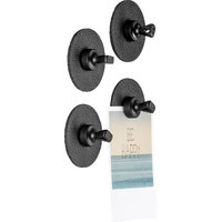 silwy® Flex Magnetic Hook incl. Metal Nano Gel Pad 5 cm 8 pcs. black