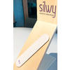 silwy® Metall-Leiste 25 cm mit Ledercoating weiss