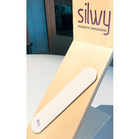 silwy® Metal Bar 25 cm with Leather Coating white