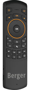 Berger Universal Funkfernbedienung mit Tastatur und Air Mouse