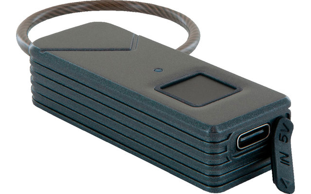 Schwaiger tent/backpack lock with fingerprint sensor