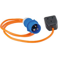 CEE-adapterkabel CEE-stekker 3-polig op veiligheidscontact-koppeling 1,5 m