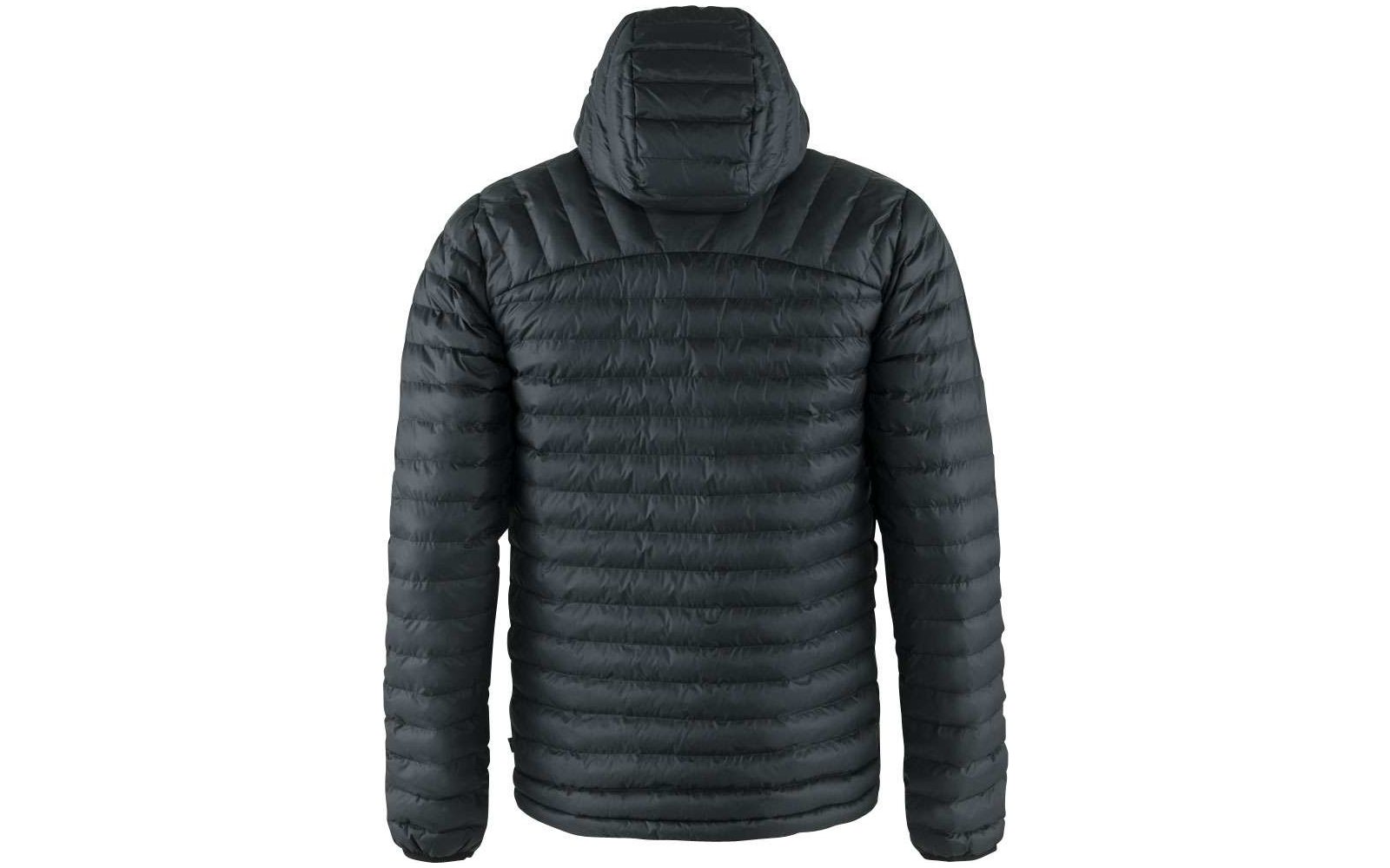 Veste noire matelassée à capuche vue de dos