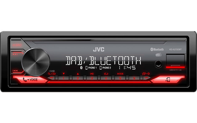 JVC KDX-272DBT 1DIN DAB+ Car Radio
