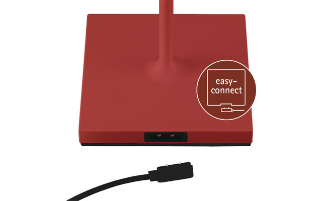 Sigor Nuindie lampada da tavolo a batteria per esterni rotonda 380mm rosso