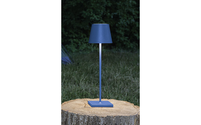 Sigor Nuindie lampada da tavolo a batteria per esterni rotonda 380mm blu