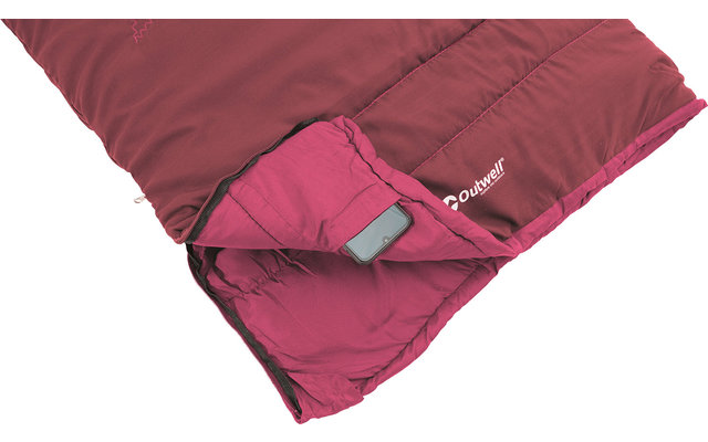 Outwell Champ Kids Children’s Blanket Sleeping Bag dark red