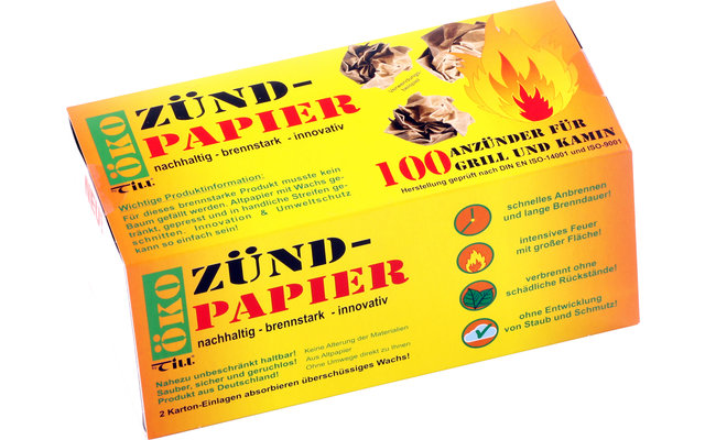 Till eco paper / grill lighter 100 pieces