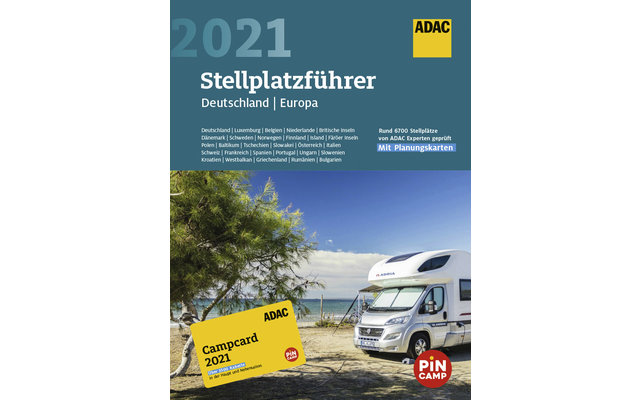ADAC Stellplatzführer Deutschland / Europa 2021 inkl. Campcard